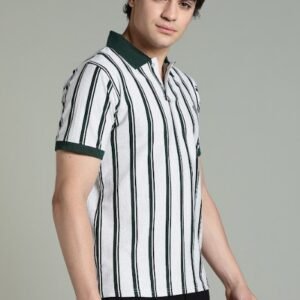 PR3 SS 006 || GREEN||100% Cotton Polo T-Shirt