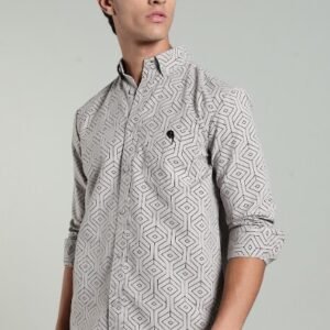 LS 002 ||Grey Print|| Full Sleeve Shirt