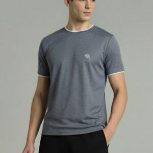 RHSO1A ||CHARCOAL GREY|| Round Neck Half Sleeve
