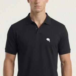 PR3 SS 007-B|| BLACK||100% Cotton Polo T-Shirt