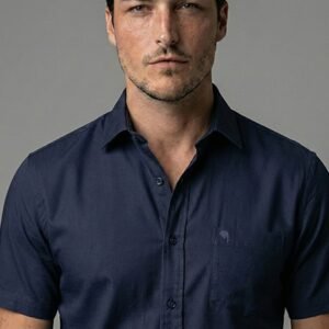 LS 004||NAVY||Half Sleeve Shirt