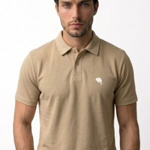PR3 SS 008-C|| BISCUIT||100% Cotton Polo T-Shirt