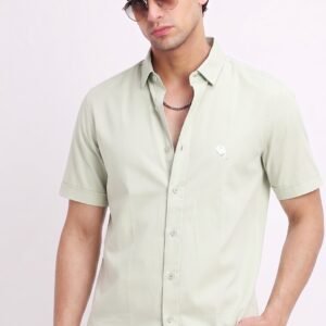 LS 005||SOLID CARMEL||Half Sleeve Shirt